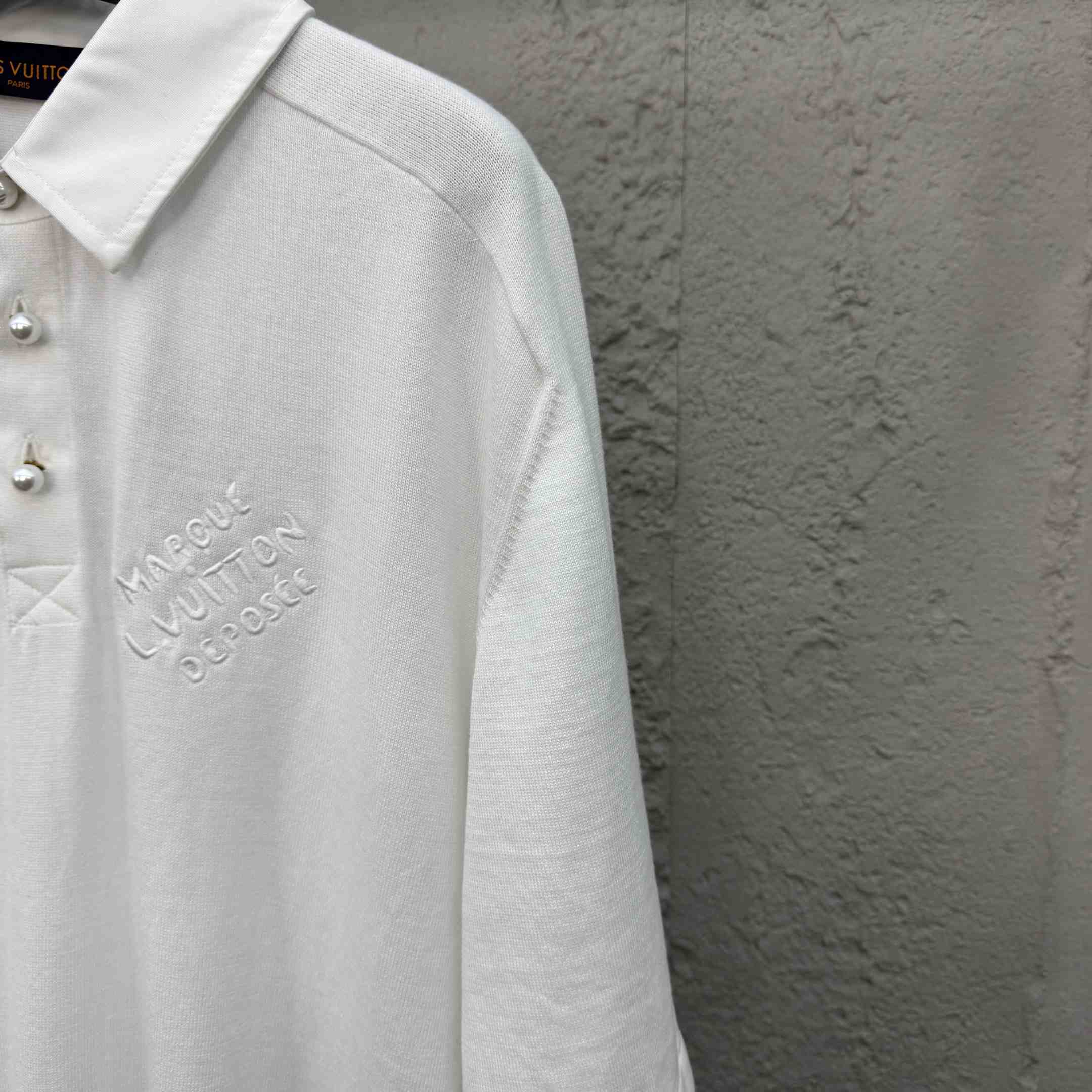 Louis Vuitton Embroidered Short-Sleeved Cotton Blend Polo Shirt   1AFQQA - FashionPlug