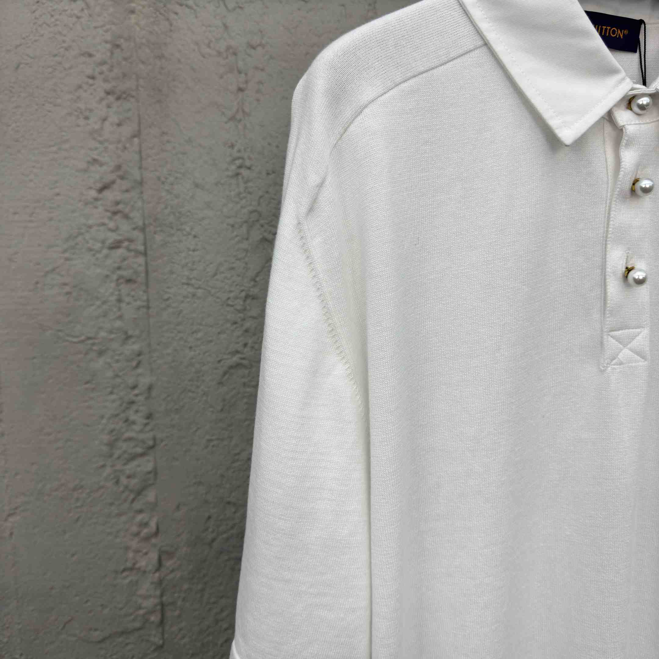 Louis Vuitton Embroidered Short-Sleeved Cotton Blend Polo Shirt   1AFQQA - FashionPlug