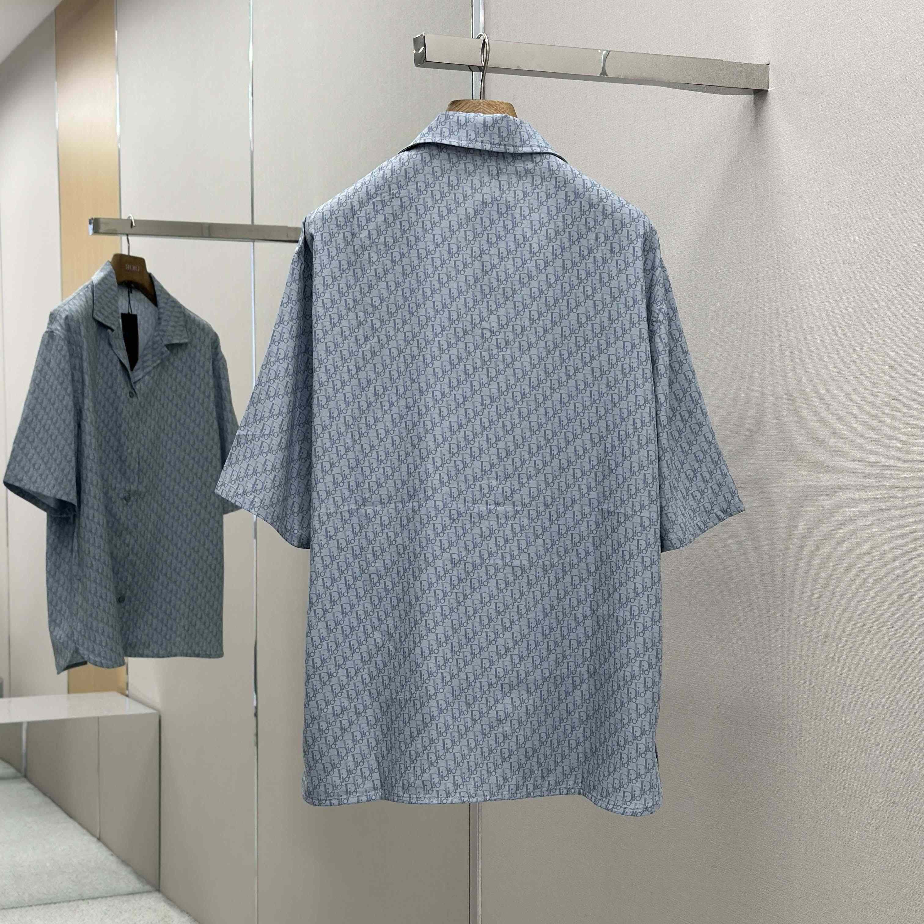 Dior Oblique Short-Sleeved Shirt - FashionPlug