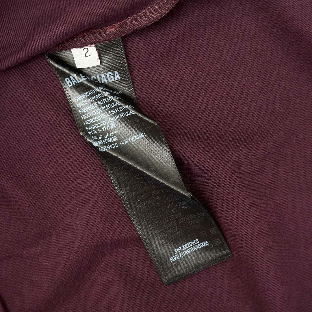 Balenciaga Unisex Medium-fit T-shirt In Vintage-jersey - FashionPlug