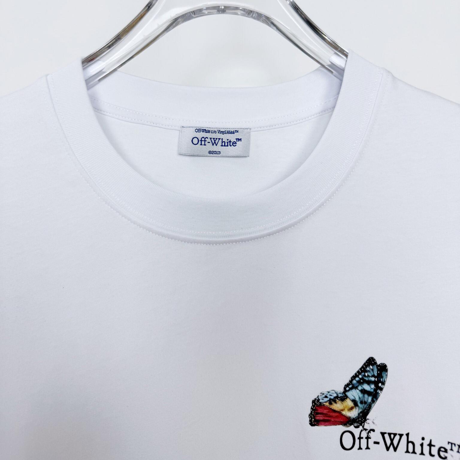 Off-White Arrow Butterfly Top White - FashionPlug