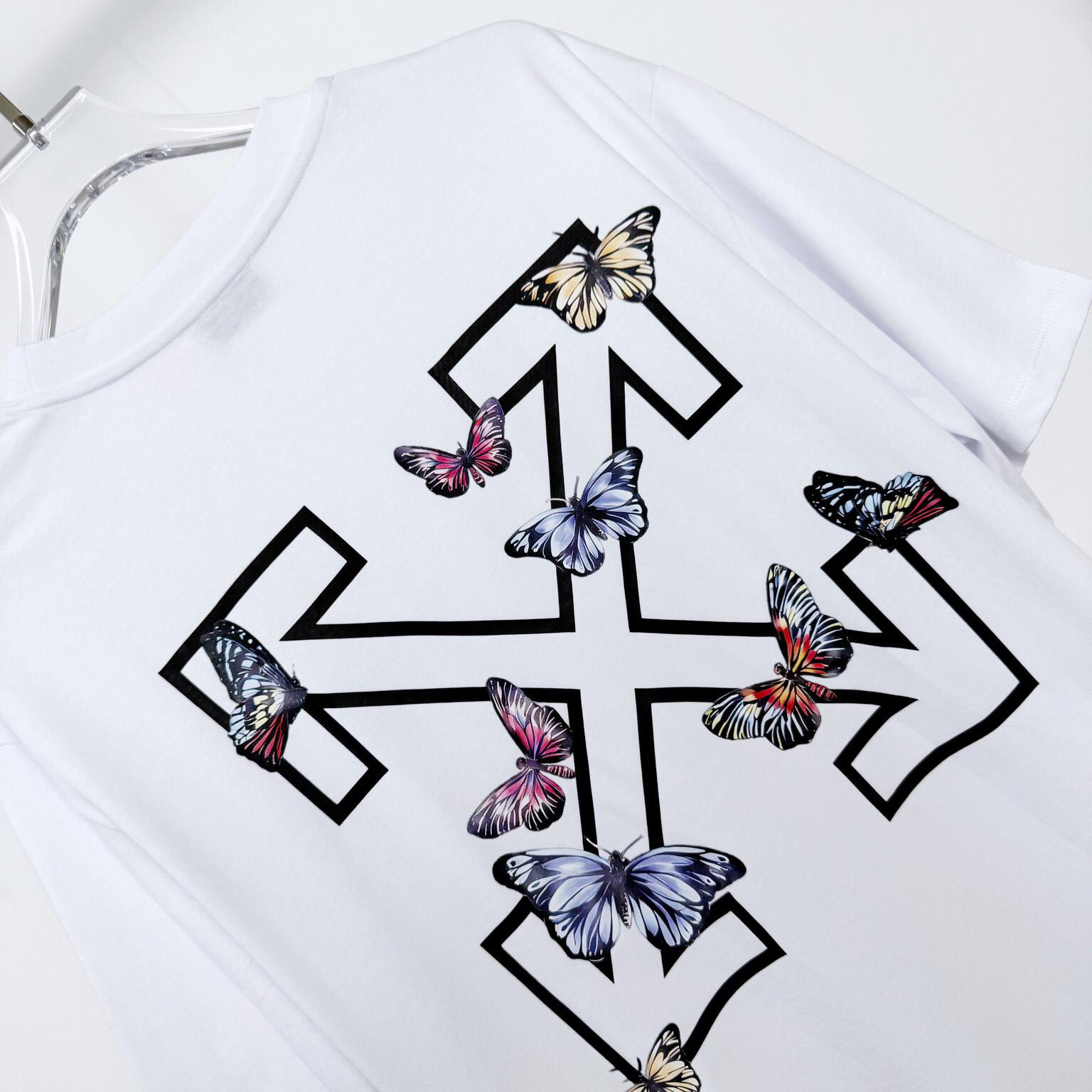 Off-White Arrow Butterfly Top White - FashionPlug