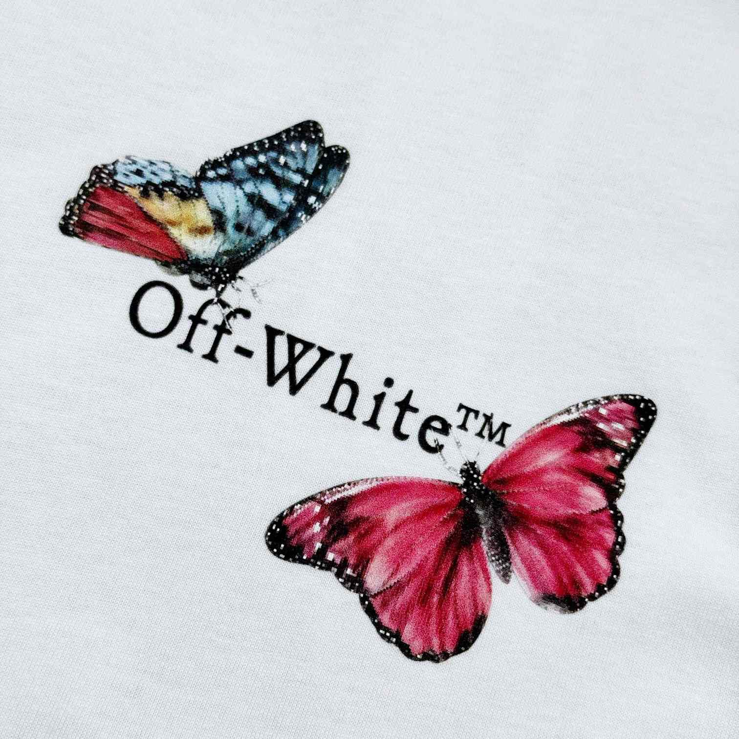 Off-White Arrow Butterfly Top White - FashionPlug
