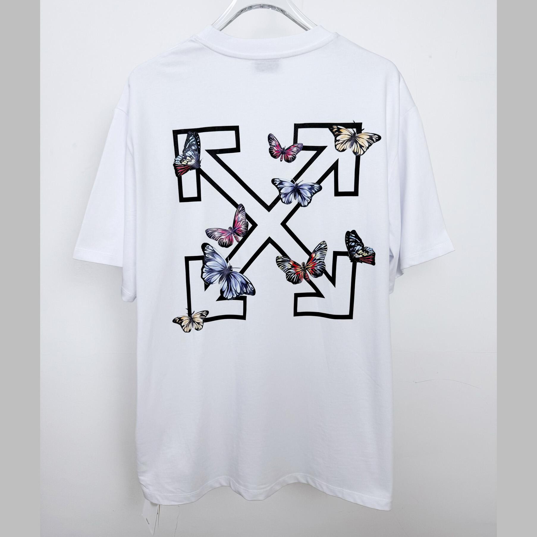 Off-White Arrow Butterfly Top White - FashionPlug