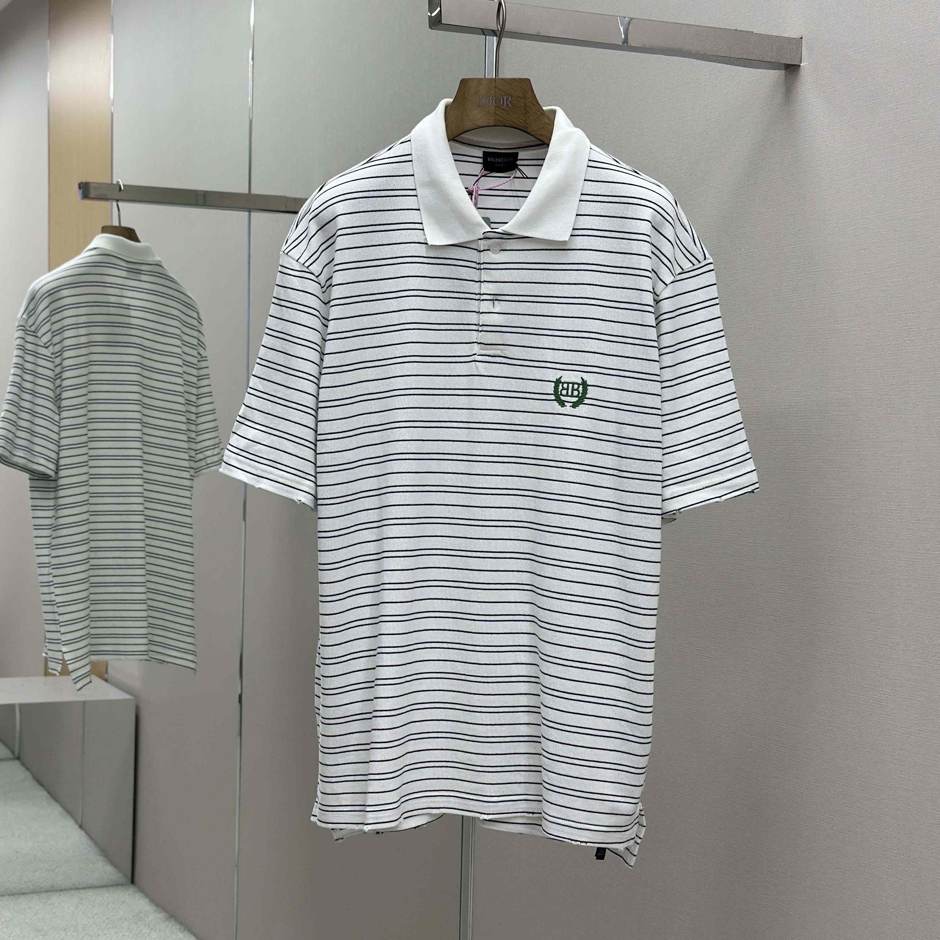 Balenciaga Logo-embroidered Polo Shirt - FashionPlug