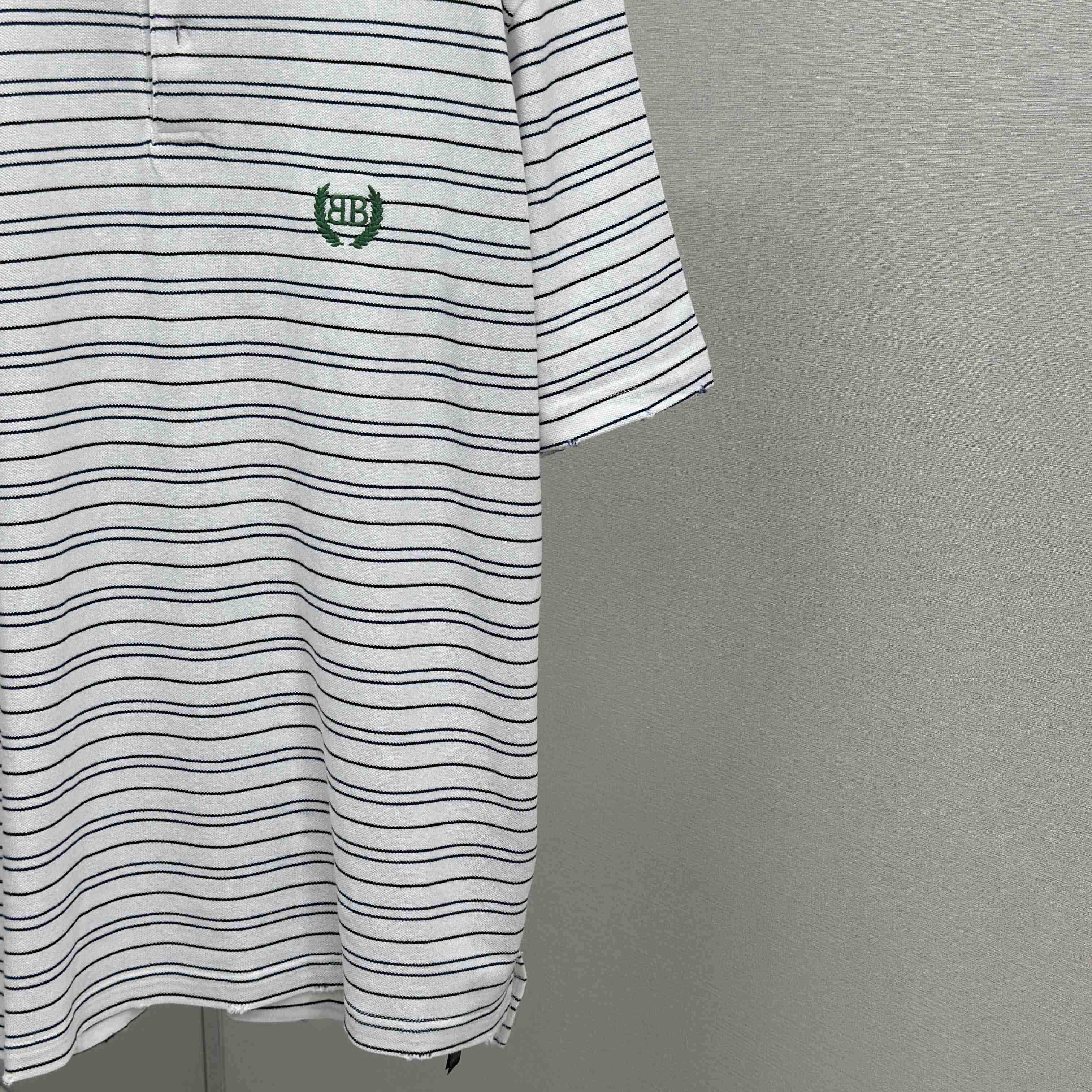 Balenciaga Logo-embroidered Polo Shirt - FashionPlug