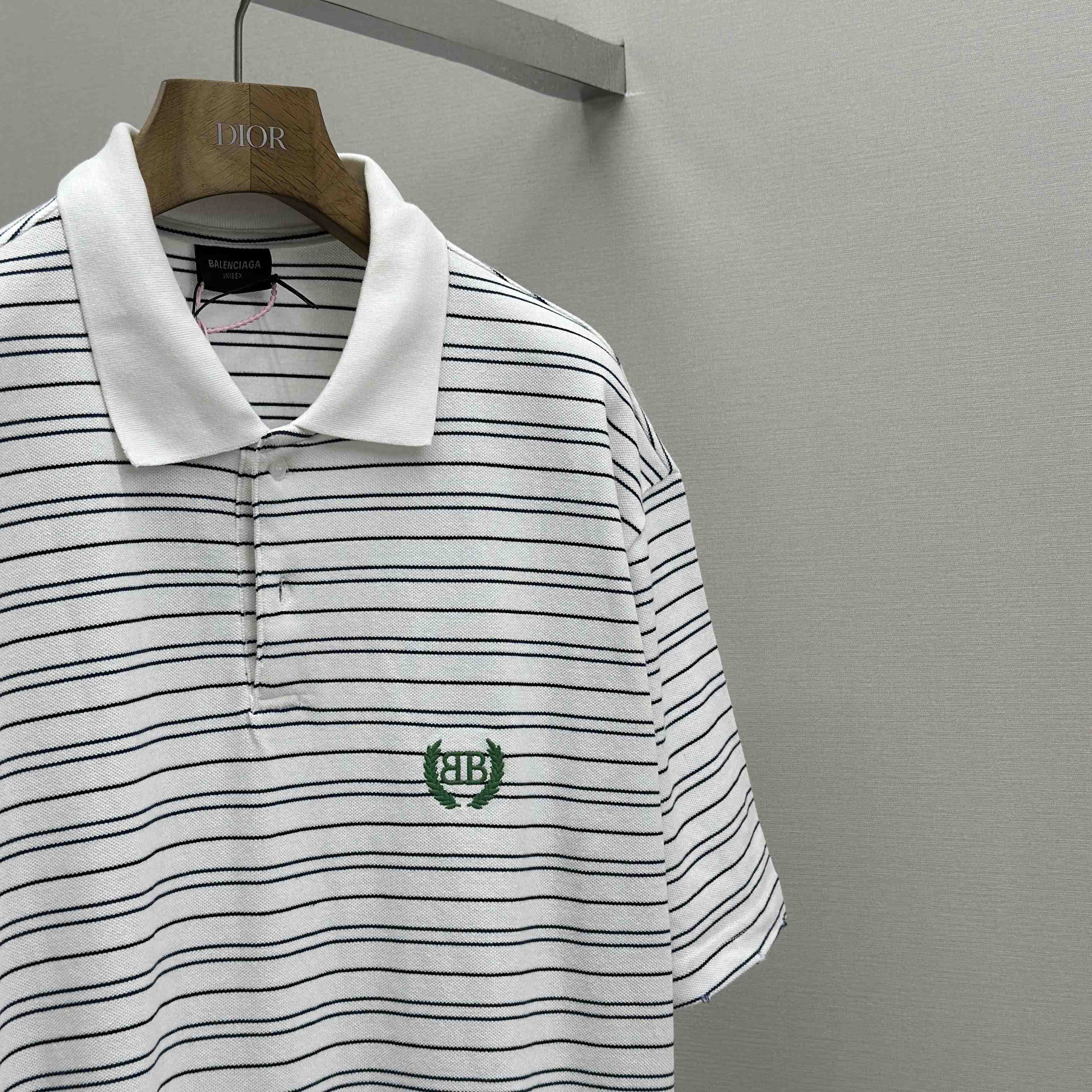 Balenciaga Logo-embroidered Polo Shirt - FashionPlug