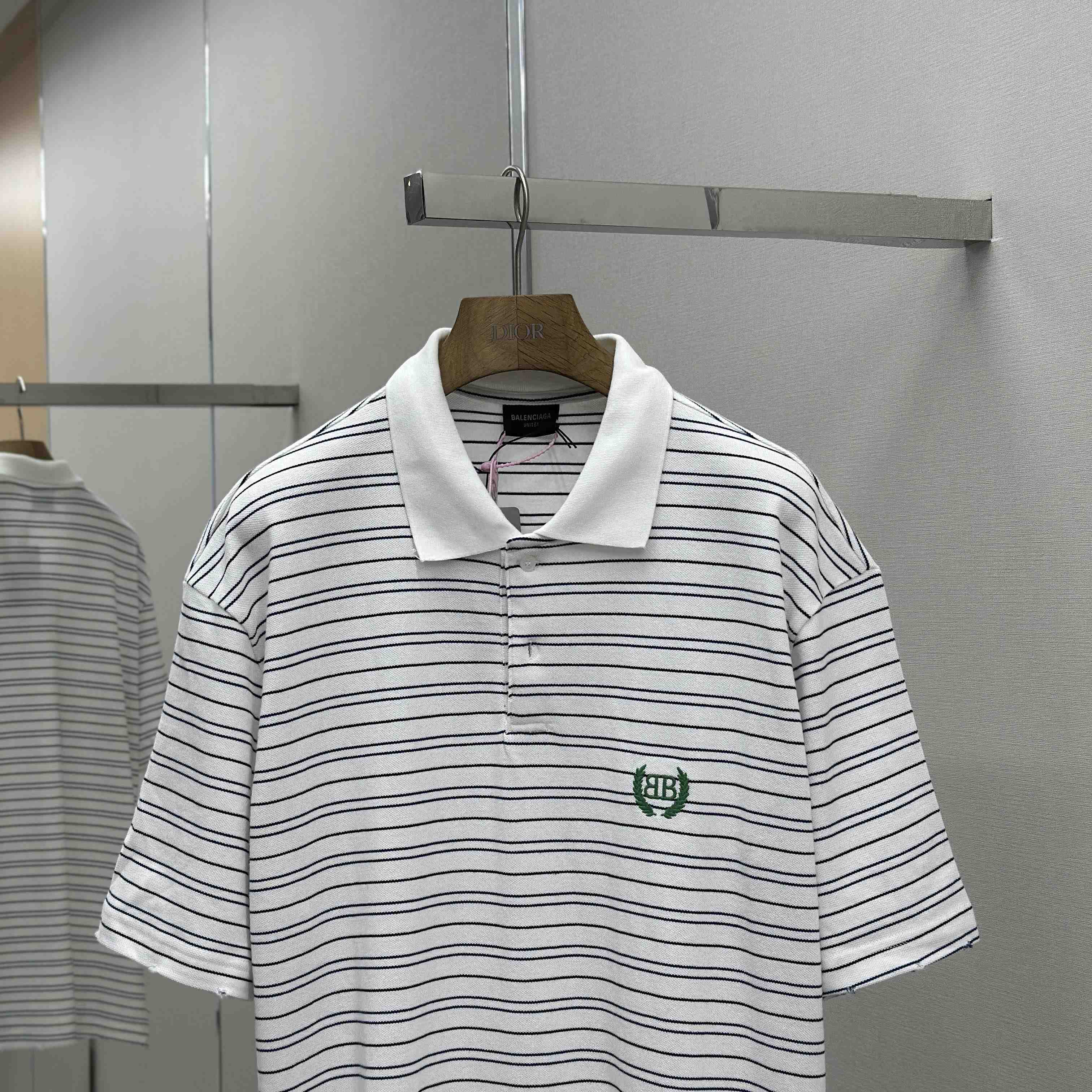 Balenciaga Logo-embroidered Polo Shirt - FashionPlug