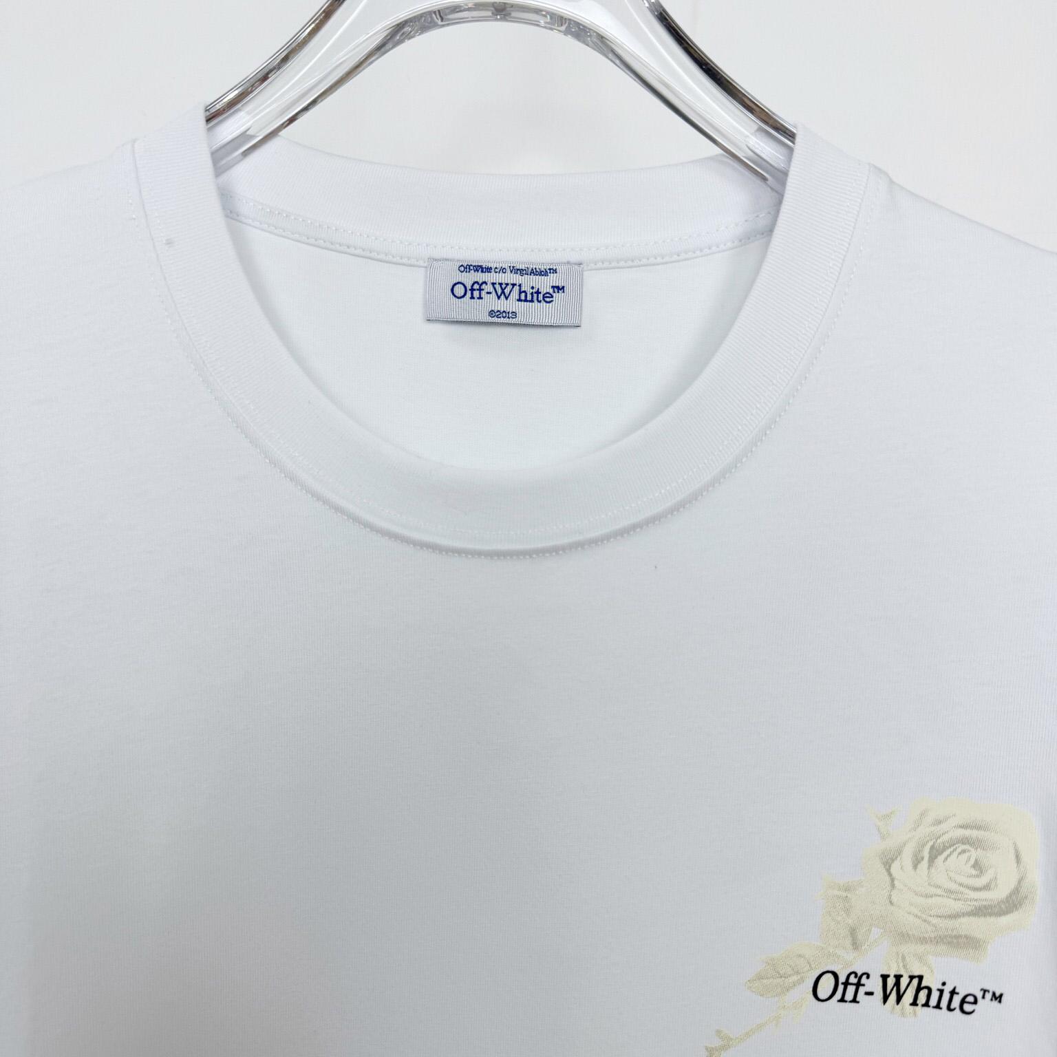 Off-White Roses Arrows-print T-shirt  - FashionPlug