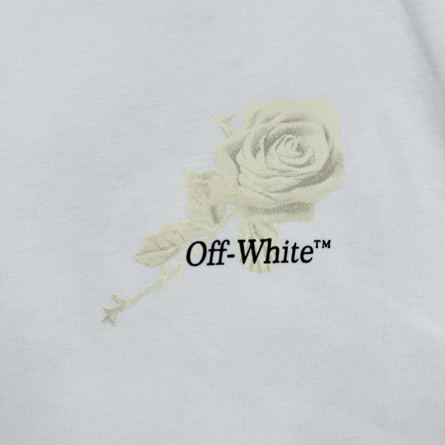 Off-White Roses Arrows-print T-shirt  - FashionPlug