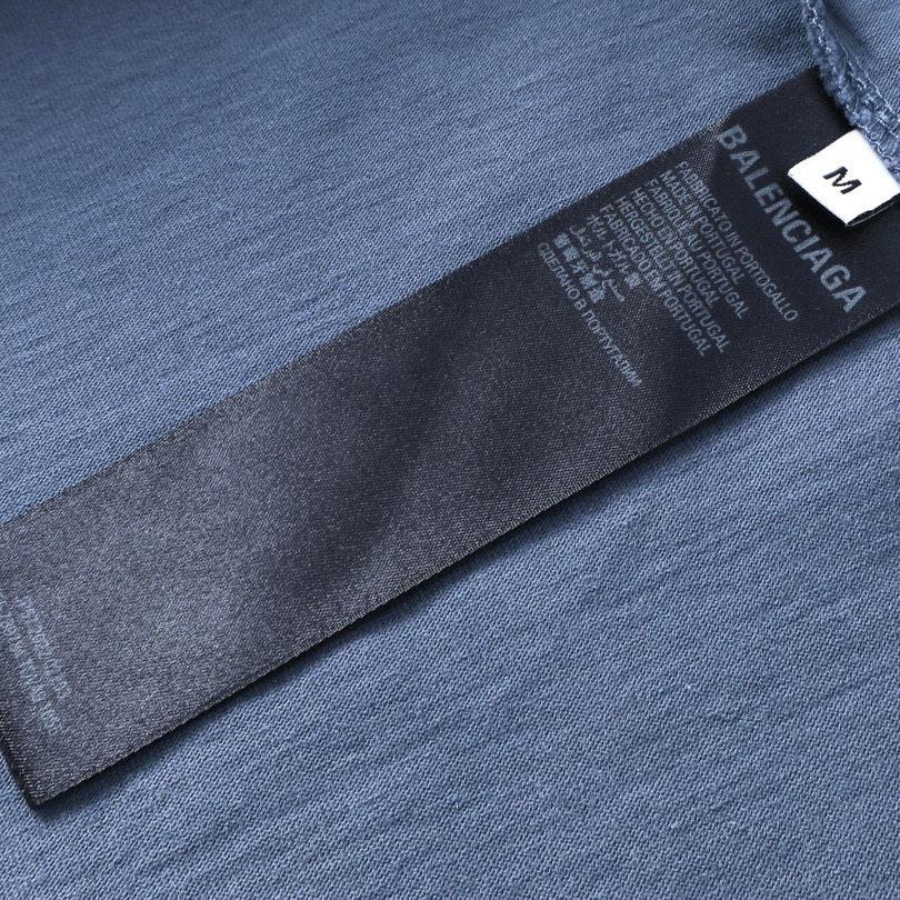 Balenciaga Political Campaign T-Shirt Medium Fit In Faded Blue - FashionPlug
