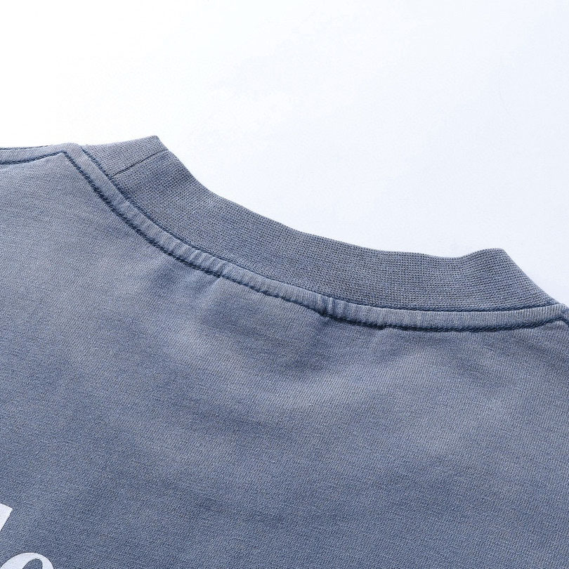 Balenciaga Political Campaign T-Shirt Medium Fit In Faded Blue - FashionPlug