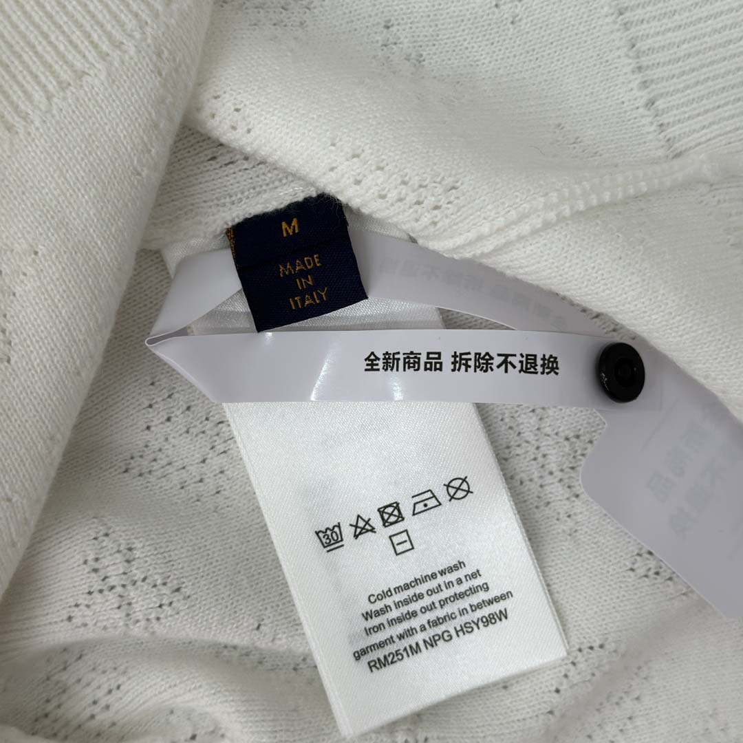 Louis Vuitton Monogram Pointelle Cotton Pullover   1AGJHC - FashionPlug