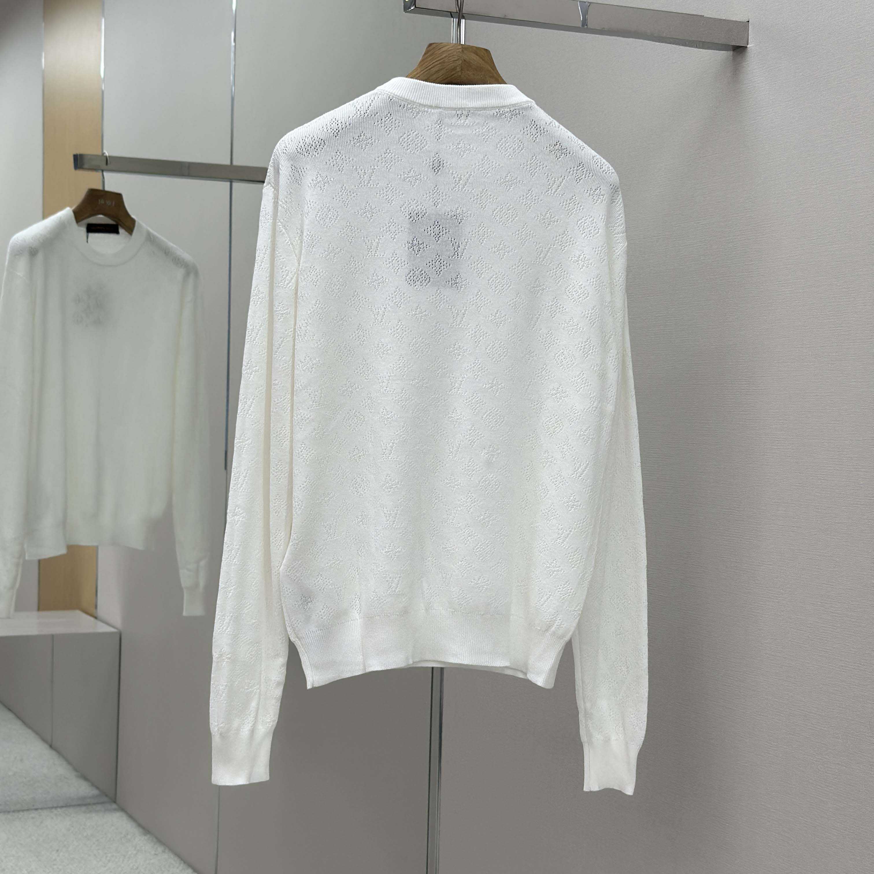 Louis Vuitton Monogram Pointelle Cotton Pullover   1AGJHC - FashionPlug