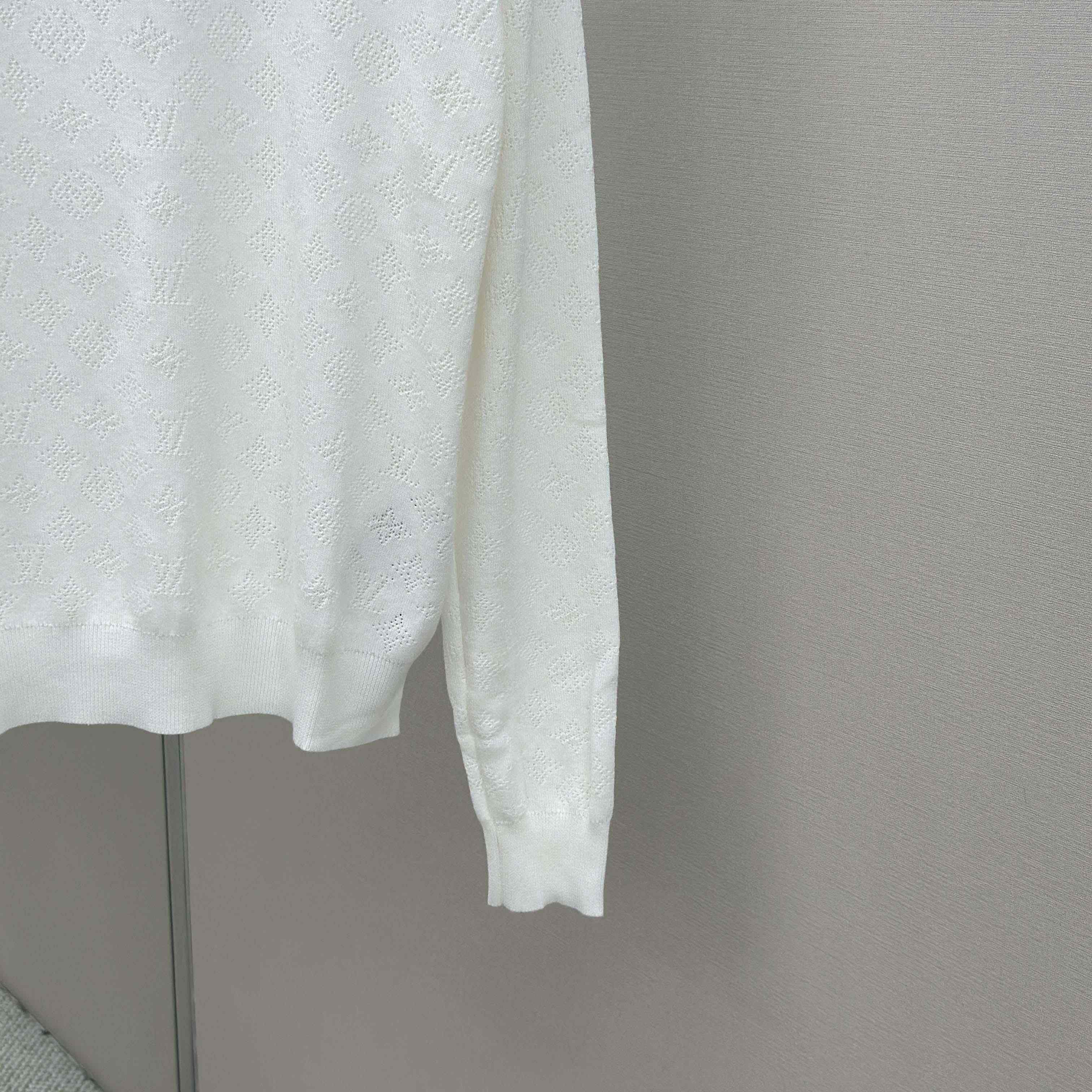 Louis Vuitton Monogram Pointelle Cotton Pullover   1AGJHC - FashionPlug