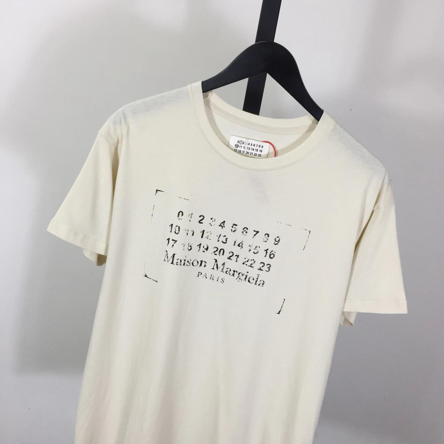 Maison Margiela Printed cotton-jersey T-shirt - FashionPlug