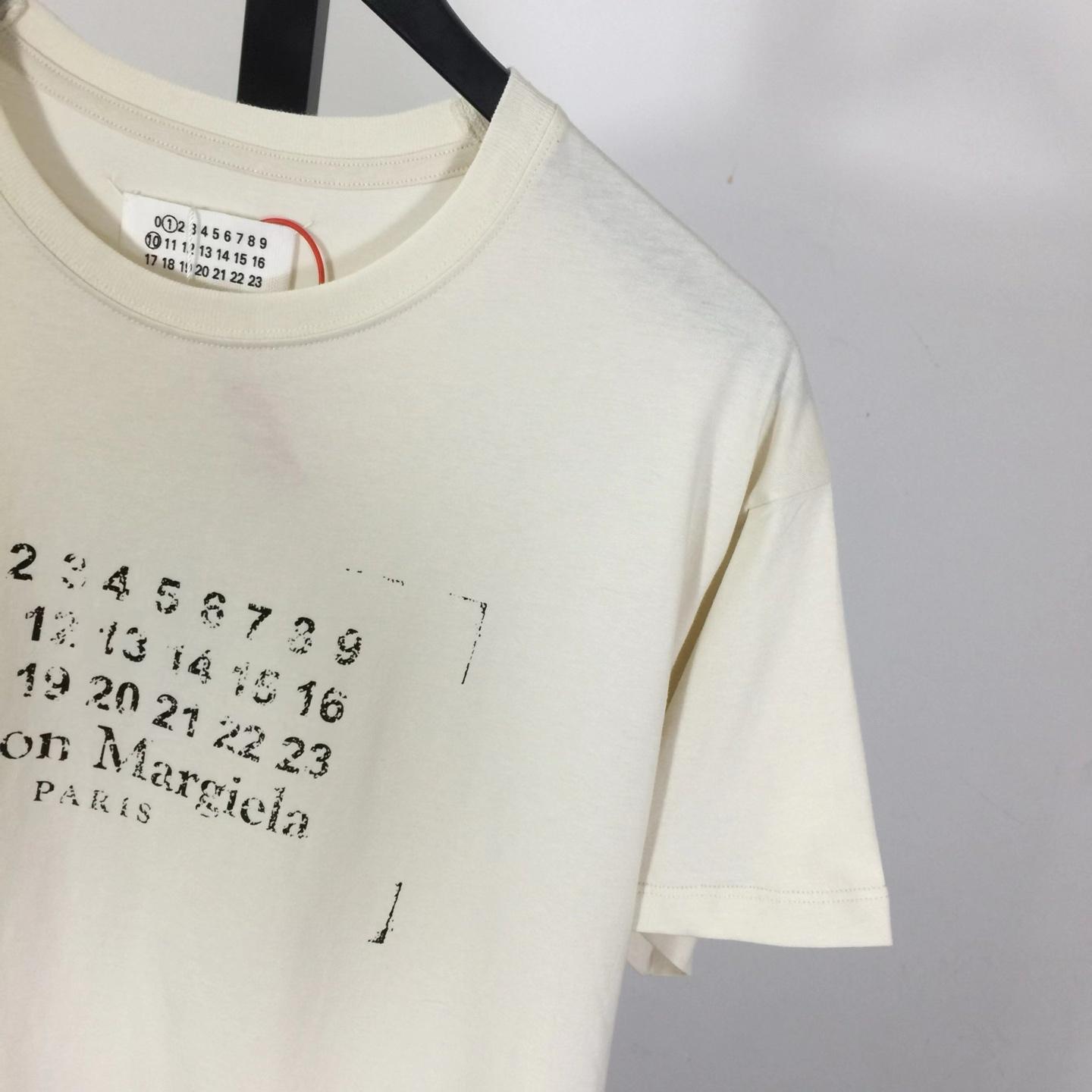 Maison Margiela Printed cotton-jersey T-shirt - FashionPlug