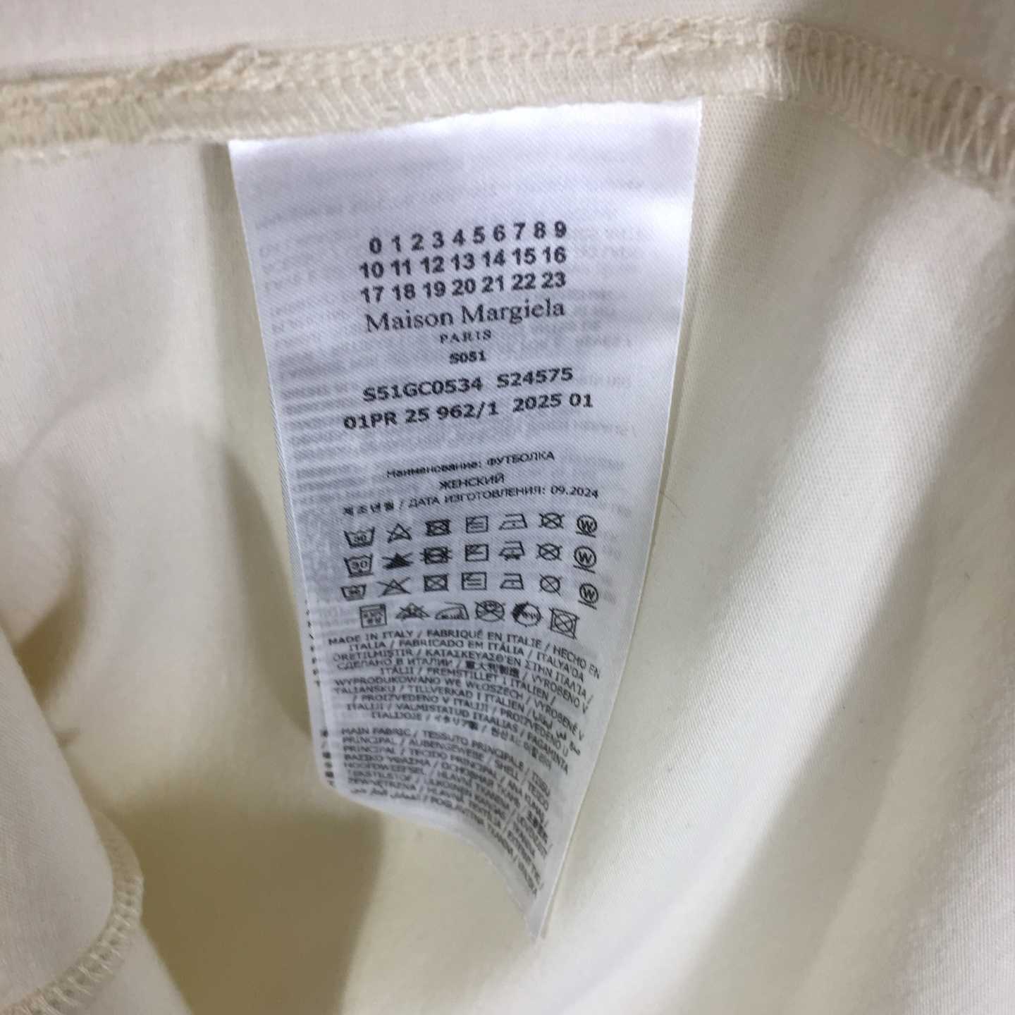 Maison Margiela Printed cotton-jersey T-shirt - FashionPlug