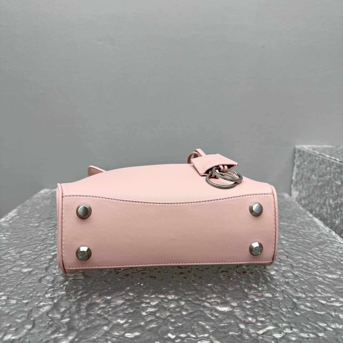 Balenciaga Rodeo Handbag Mini In Suede Pink - FashionPlug