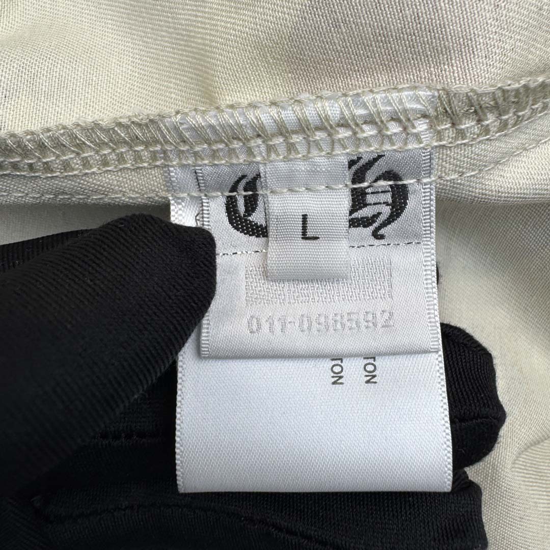 Chrome Hearts Matty Boy Sex Records Camo Cropped Button Up - FashionPlug