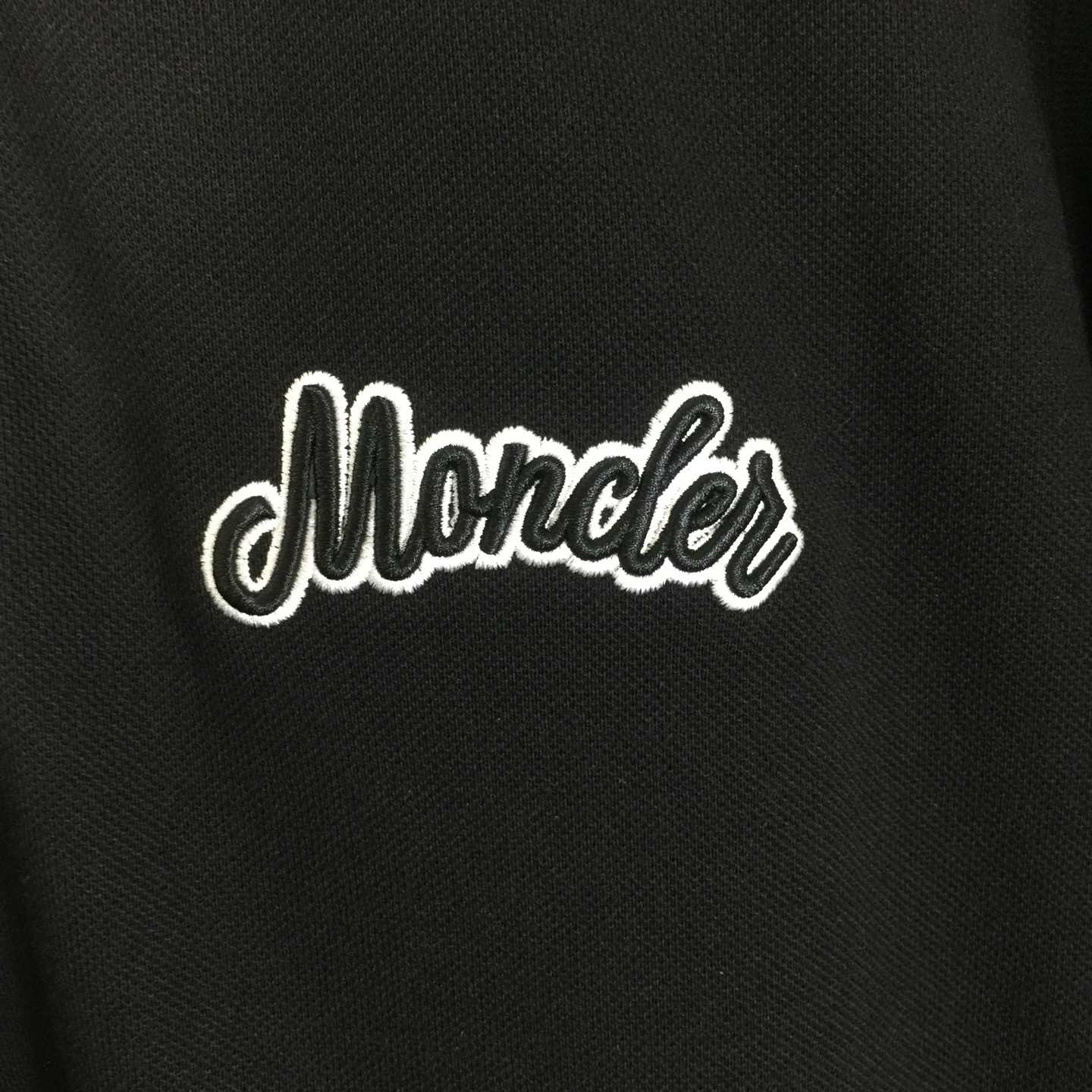 Moncler Logo Cotton Polo Shirt - FashionPlug