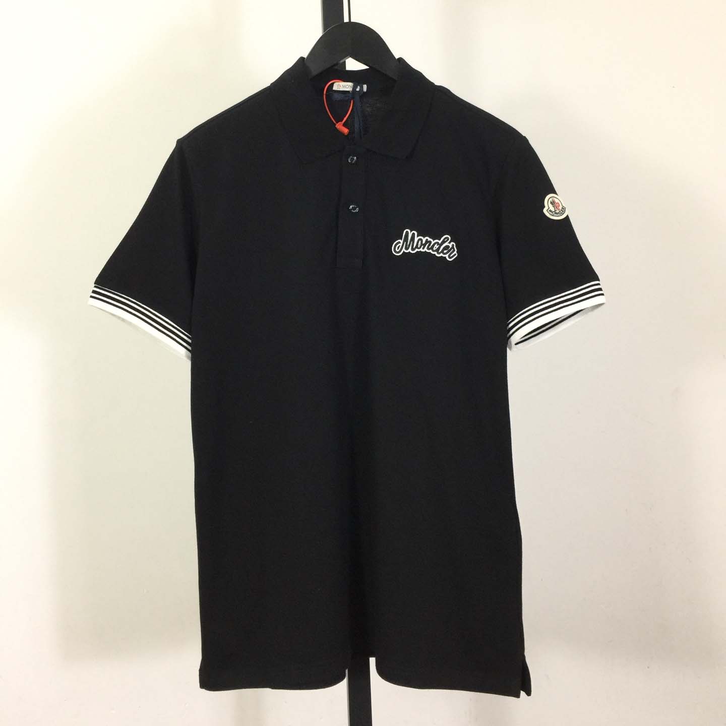 Moncler Logo Cotton Polo Shirt - FashionPlug