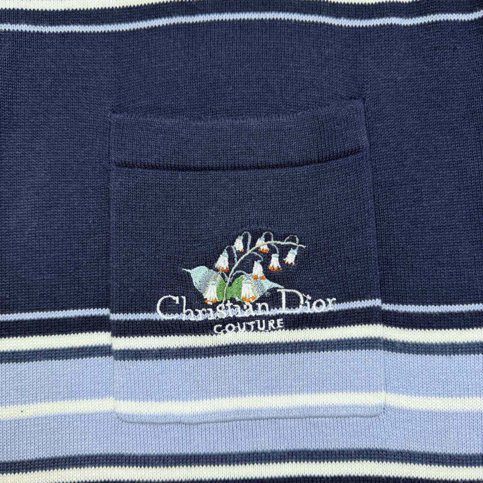 Christian Dior Couture Lily of the Valley Polo Shirt  - FashionPlug