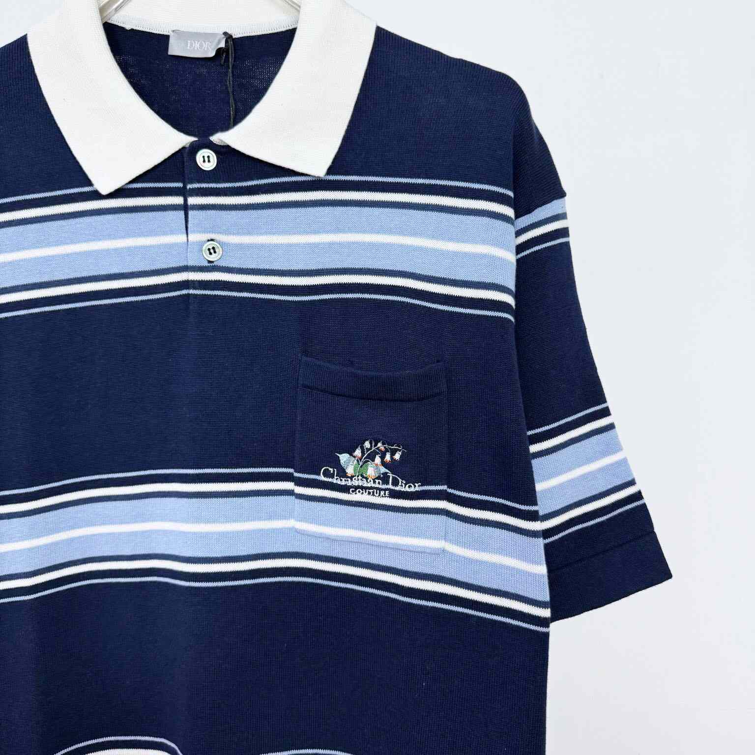 Christian Dior Couture Lily of the Valley Polo Shirt  - FashionPlug