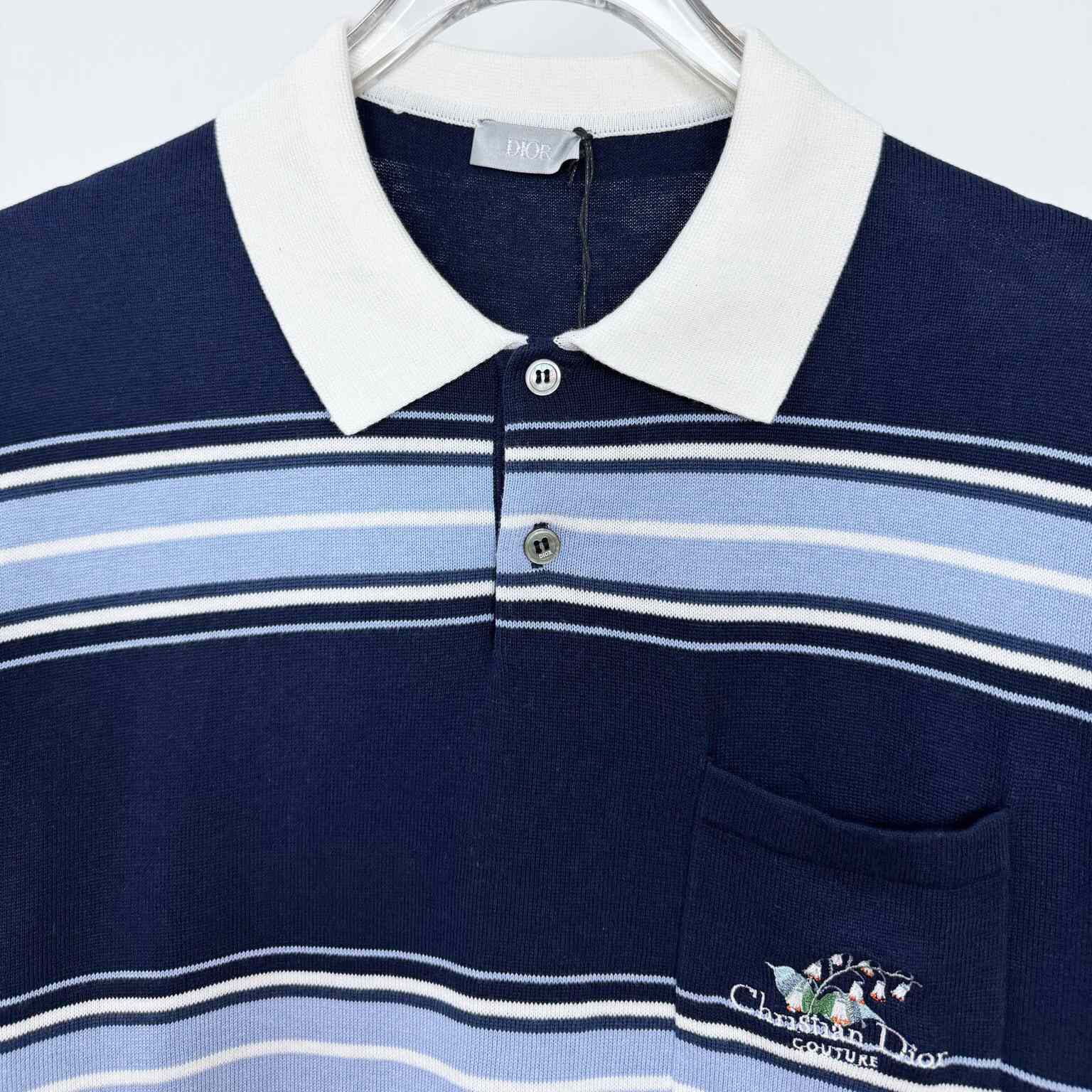 Christian Dior Couture Lily of the Valley Polo Shirt  - FashionPlug