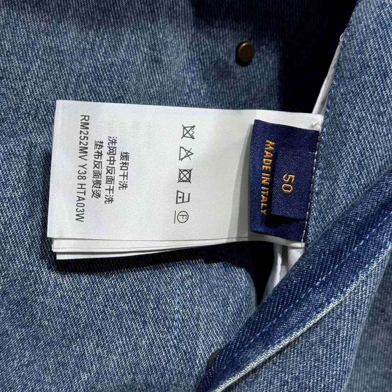 Louis Vuitton Upcycled Denim Canvas Jacket   1AGTEN - FashionPlug