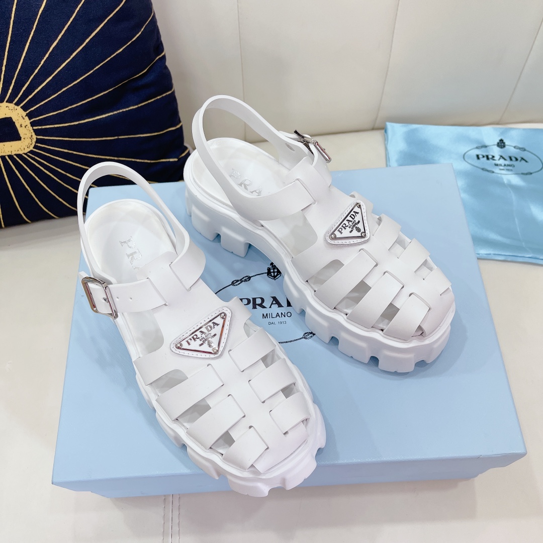 Prada Foam Rubber Sandals - FashionPlug