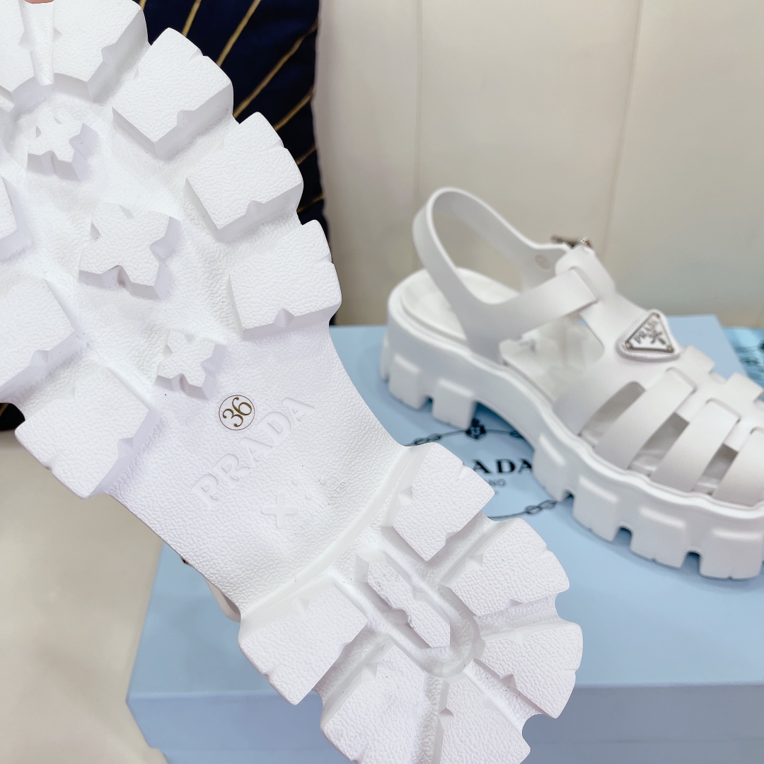 Prada Foam Rubber Sandals - FashionPlug