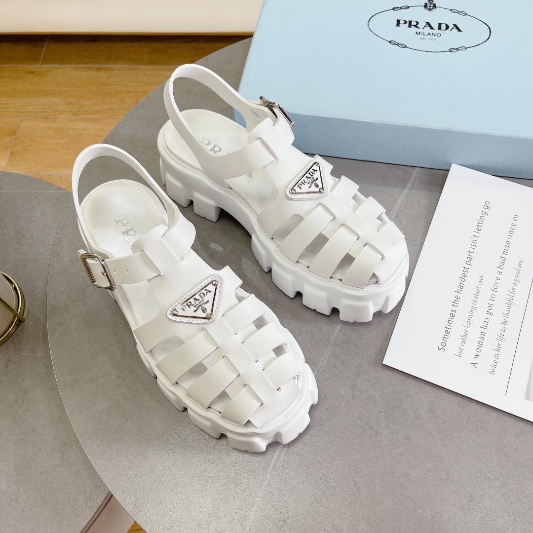 Prada Foam Rubber Sandals - FashionPlug