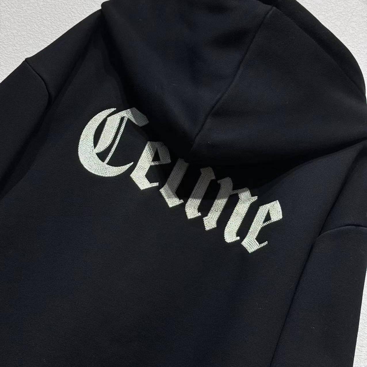 Celine Zipped Hoodie In Cotton Fleece - FashionPlug