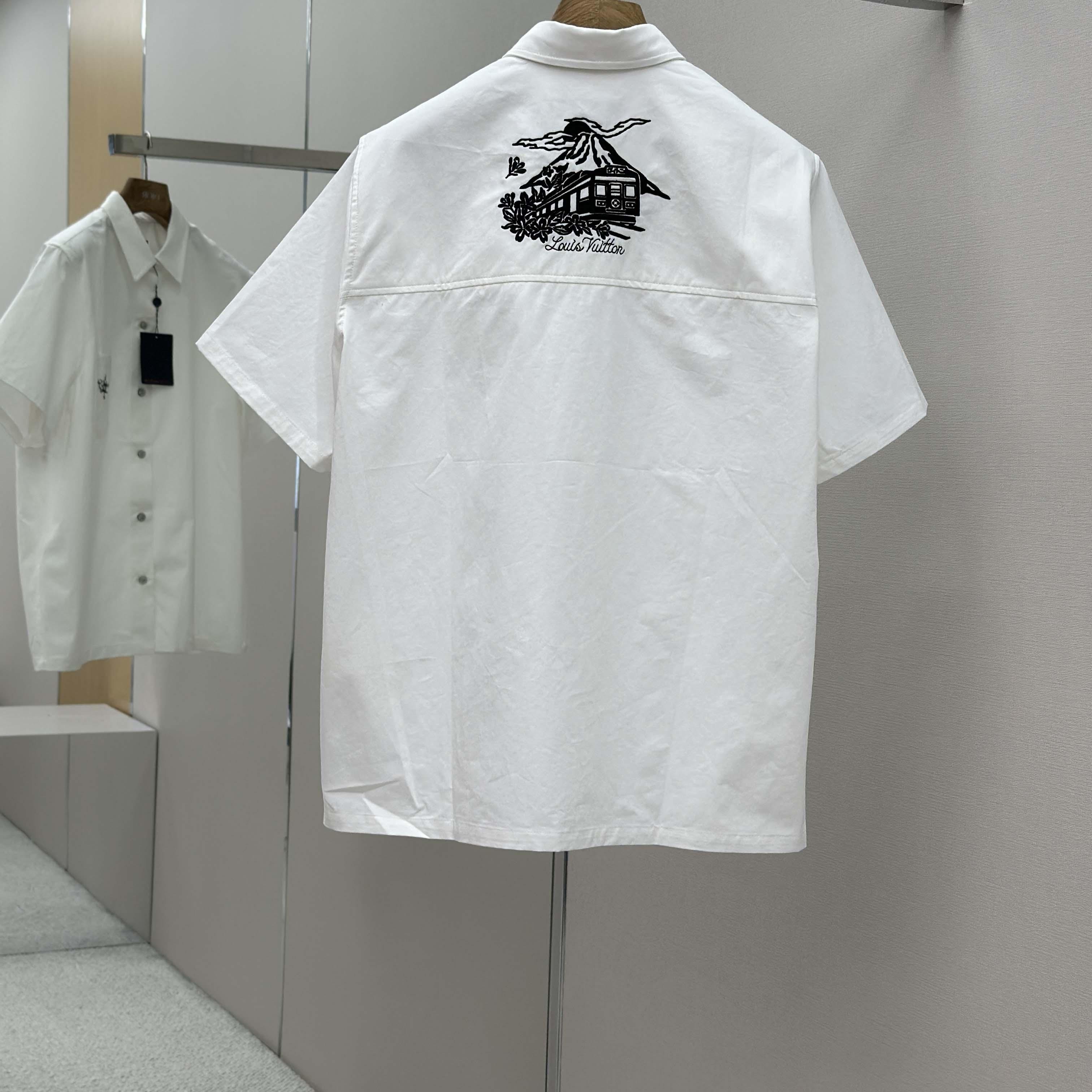 Louis Vuitton Embellished Short-Sleeved Shirt   1AIMII - FashionPlug