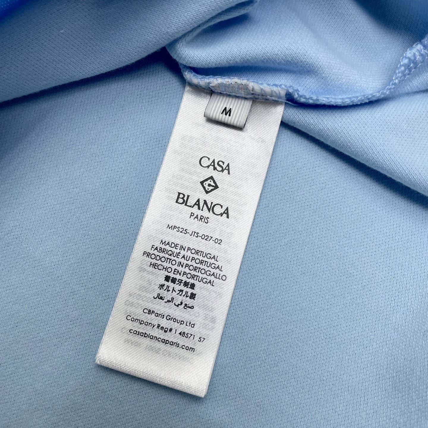 Casablanca Organic-cotton Polo Shirt   c1049 - FashionPlug
