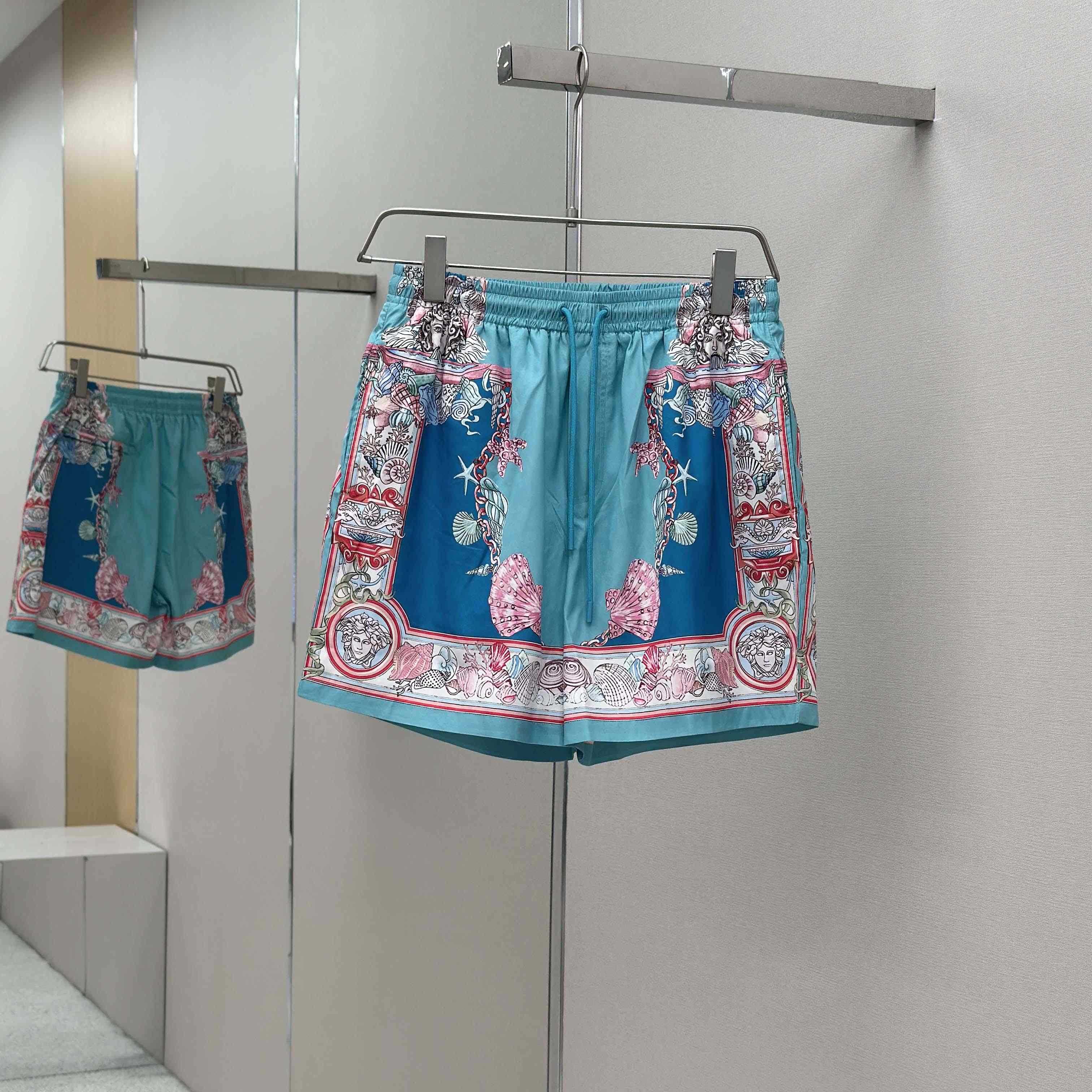 Versace Coral Theatre Swim Boardshorts  - FashionPlug