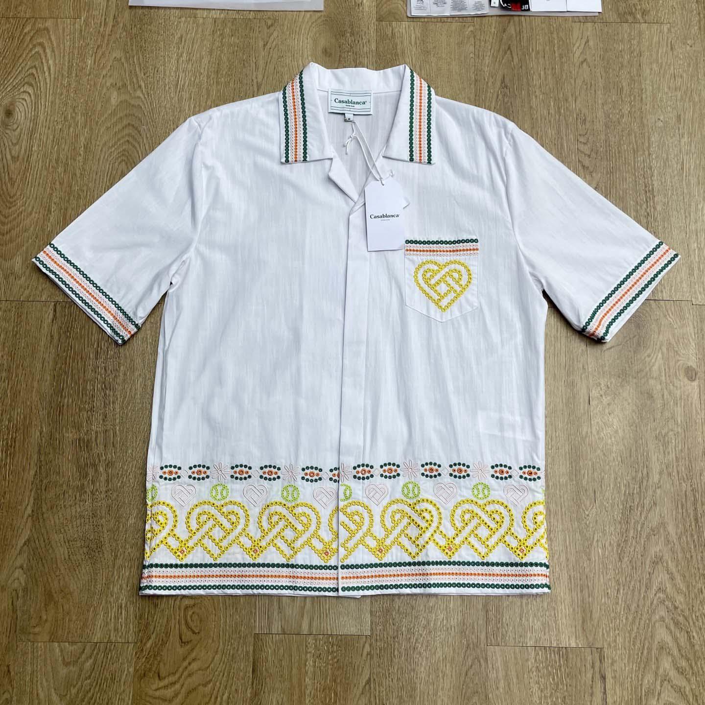 Casablanca Gradient Heat Broderie-anglaise Shirt      CA3543 - FashionPlug