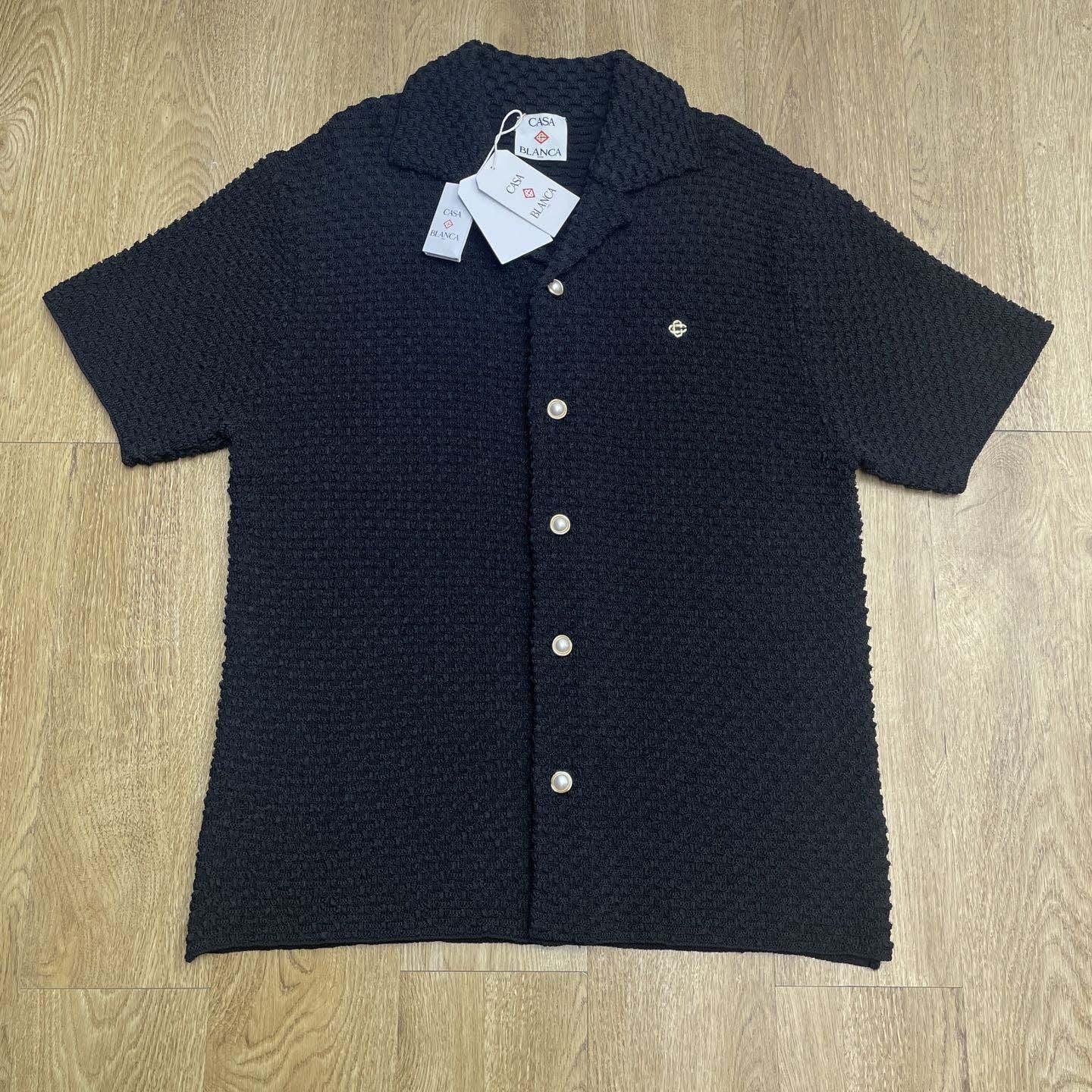 Casablanca Wave Crochet Shirt   D0091 - FashionPlug