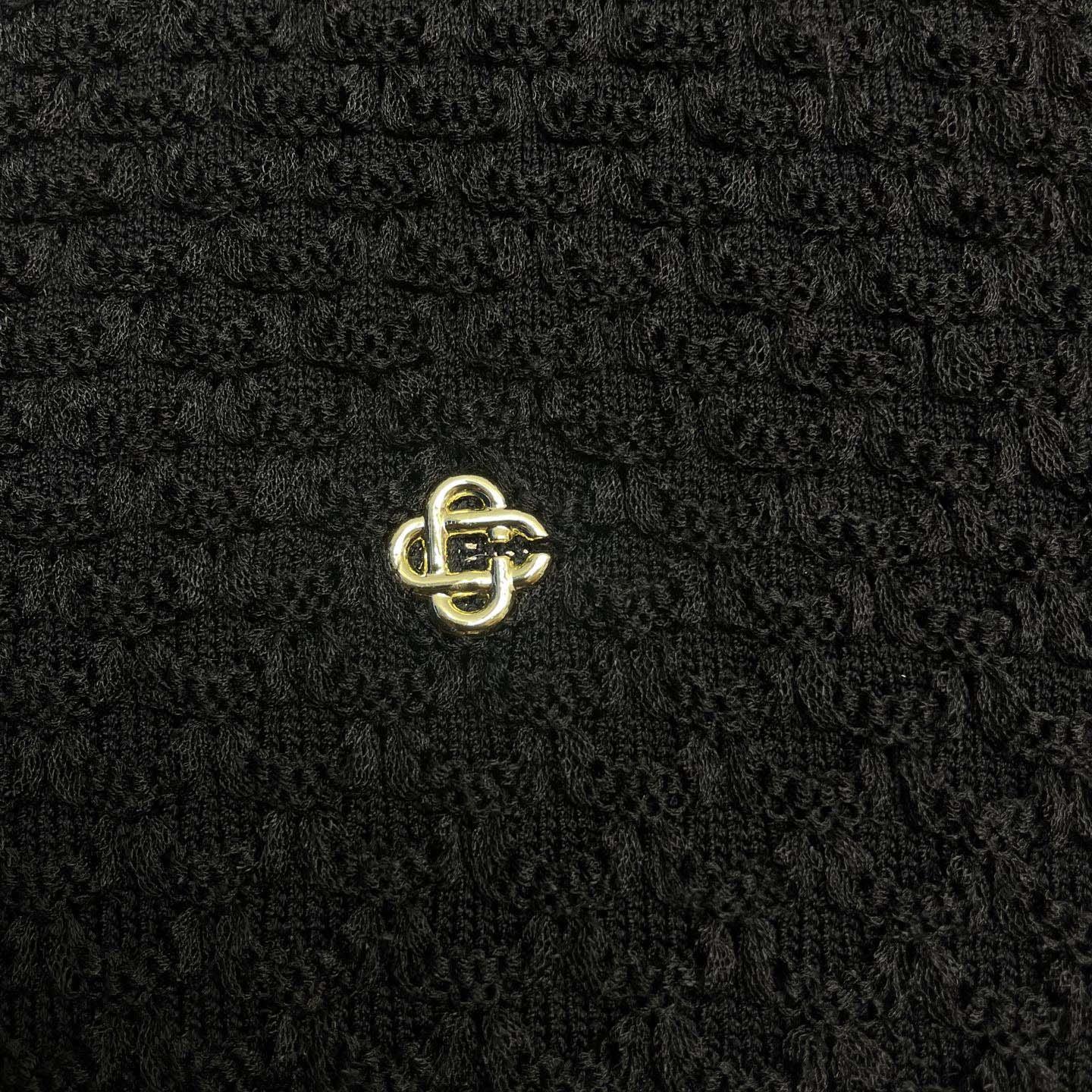 Casablanca Wave Crochet Shirt   D0091 - FashionPlug