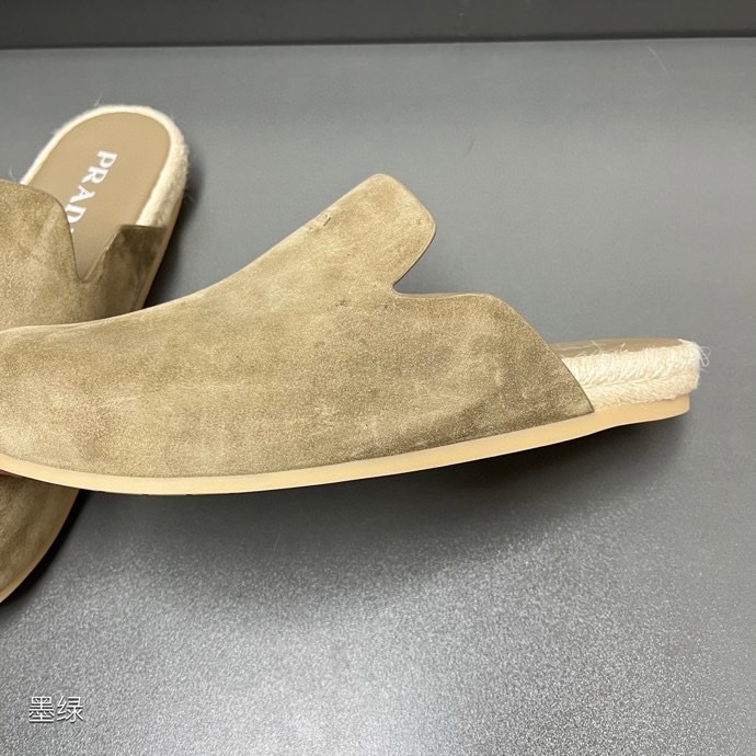Prada Suede Mules - FashionPlug