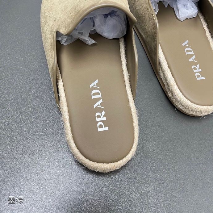 Prada Suede Mules - FashionPlug