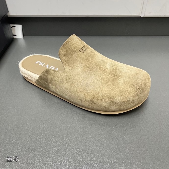 Prada Suede Mules - FashionPlug