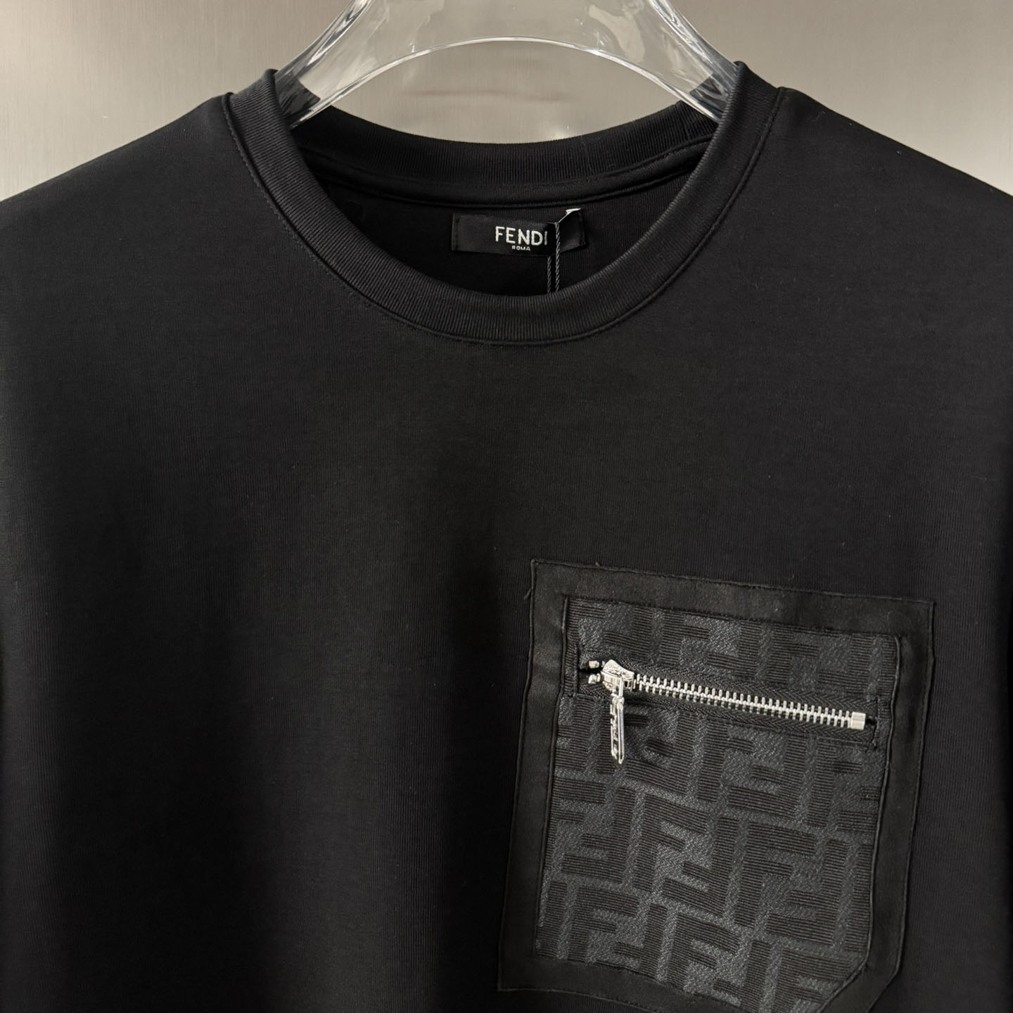 Fendi Black Jersey T-shirt - FashionPlug