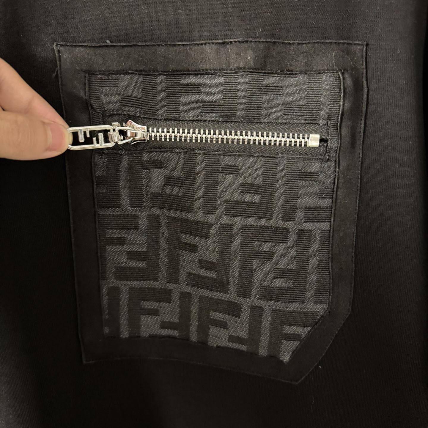 Fendi Black Jersey T-shirt - FashionPlug