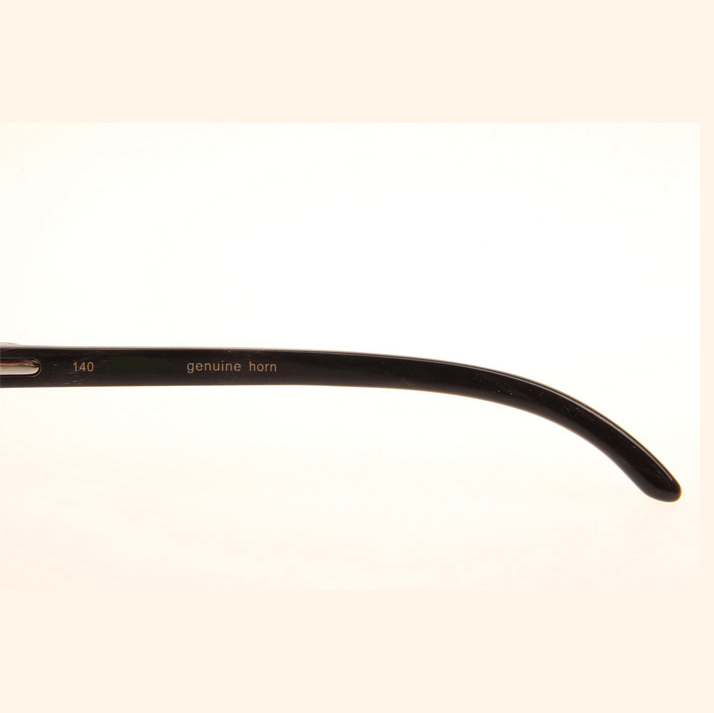 Cartier CT_3524012 Black Grey Buffalo Sunglasses In Silver Brown - FashionPlug
