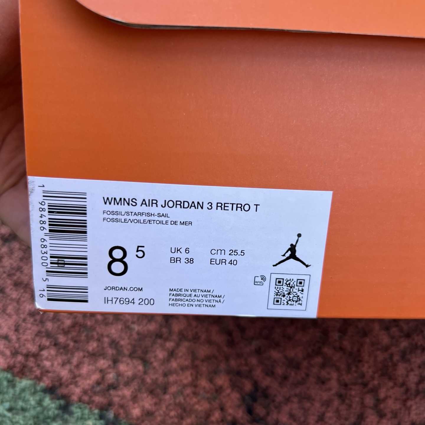 Jordan Air Jordan 3 Retro TEX Fossil Starfsh    IH7694-200  - FashionPlug