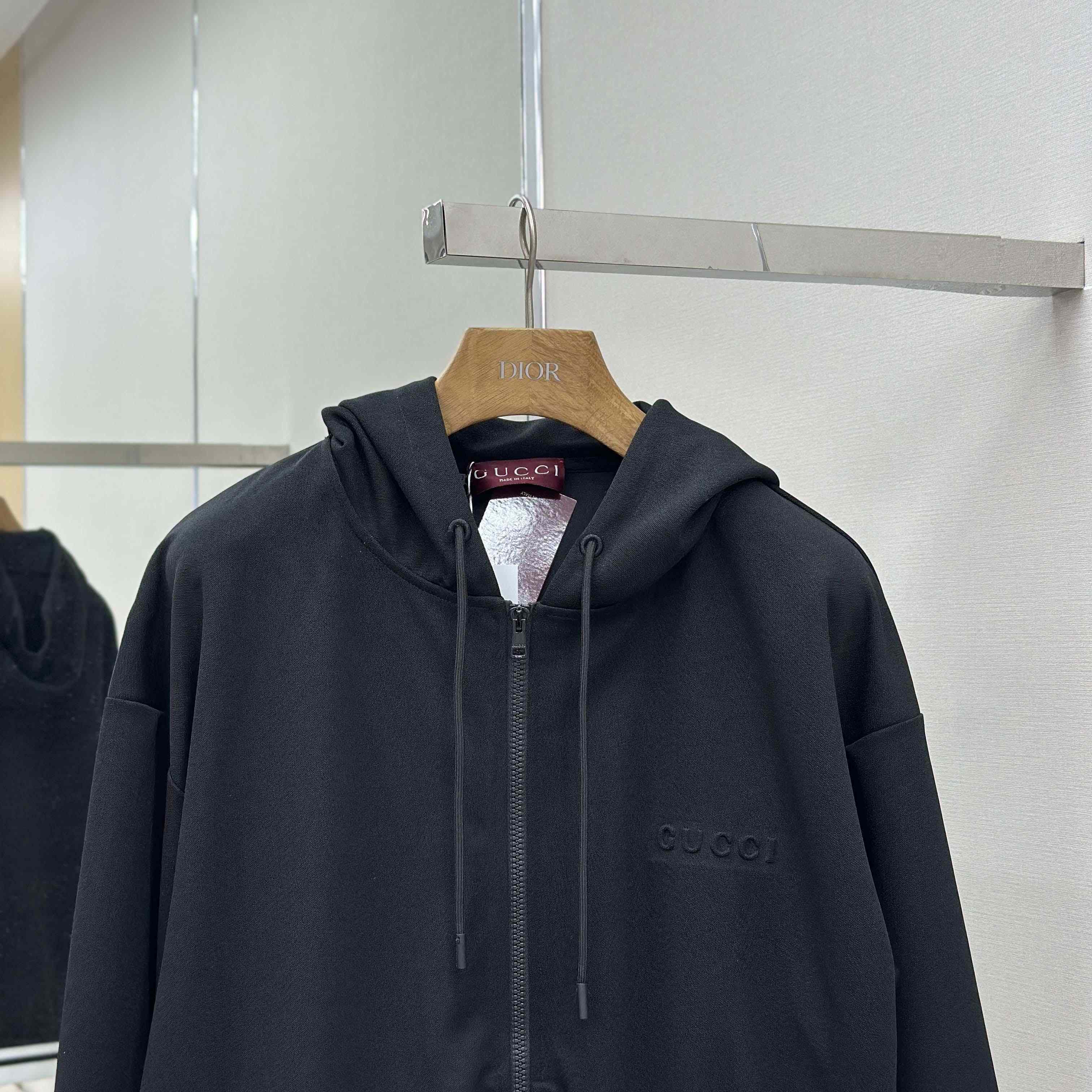 Gucci Technical Jersey Hooded Zip Jacket - FashionPlug