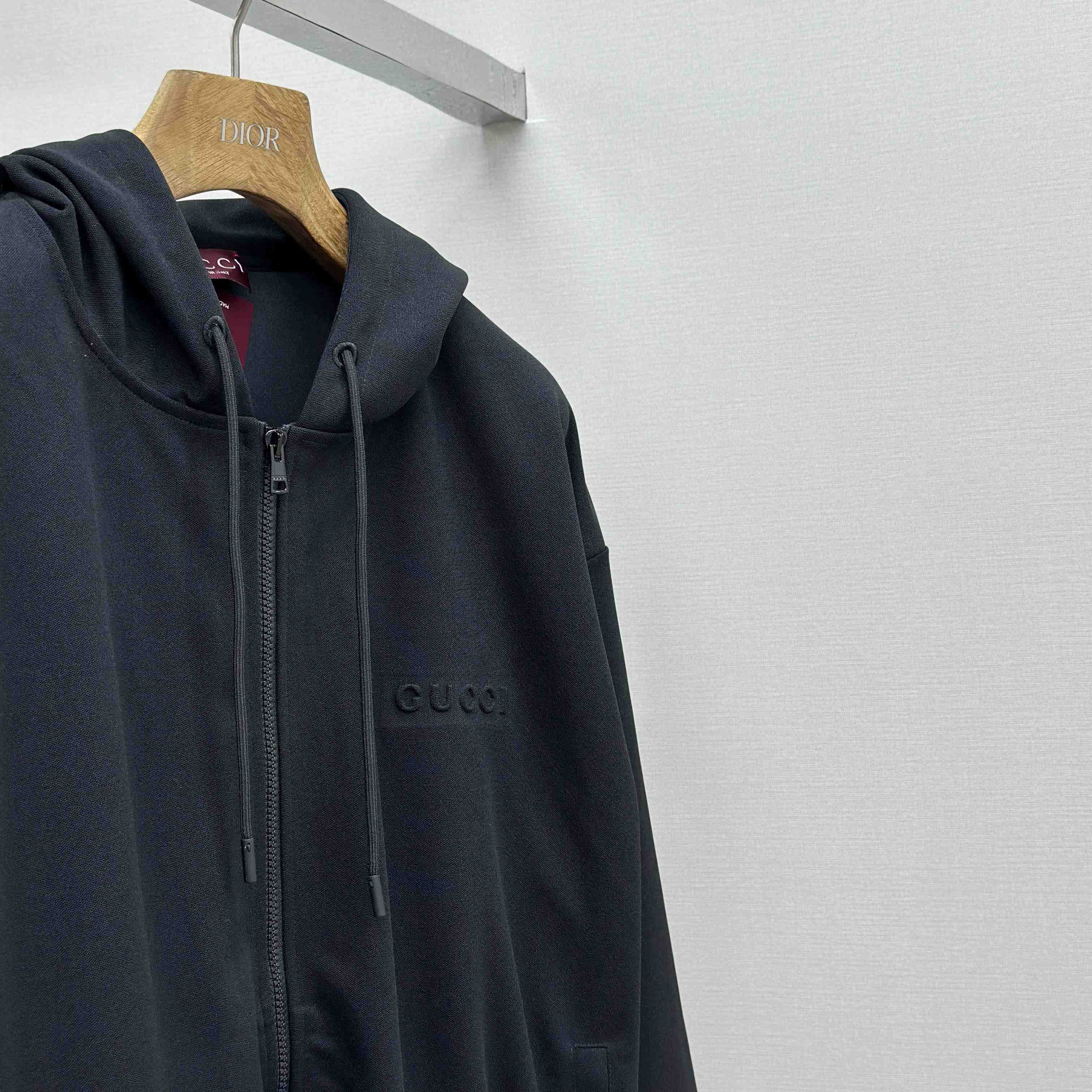 Gucci Technical Jersey Hooded Zip Jacket - FashionPlug