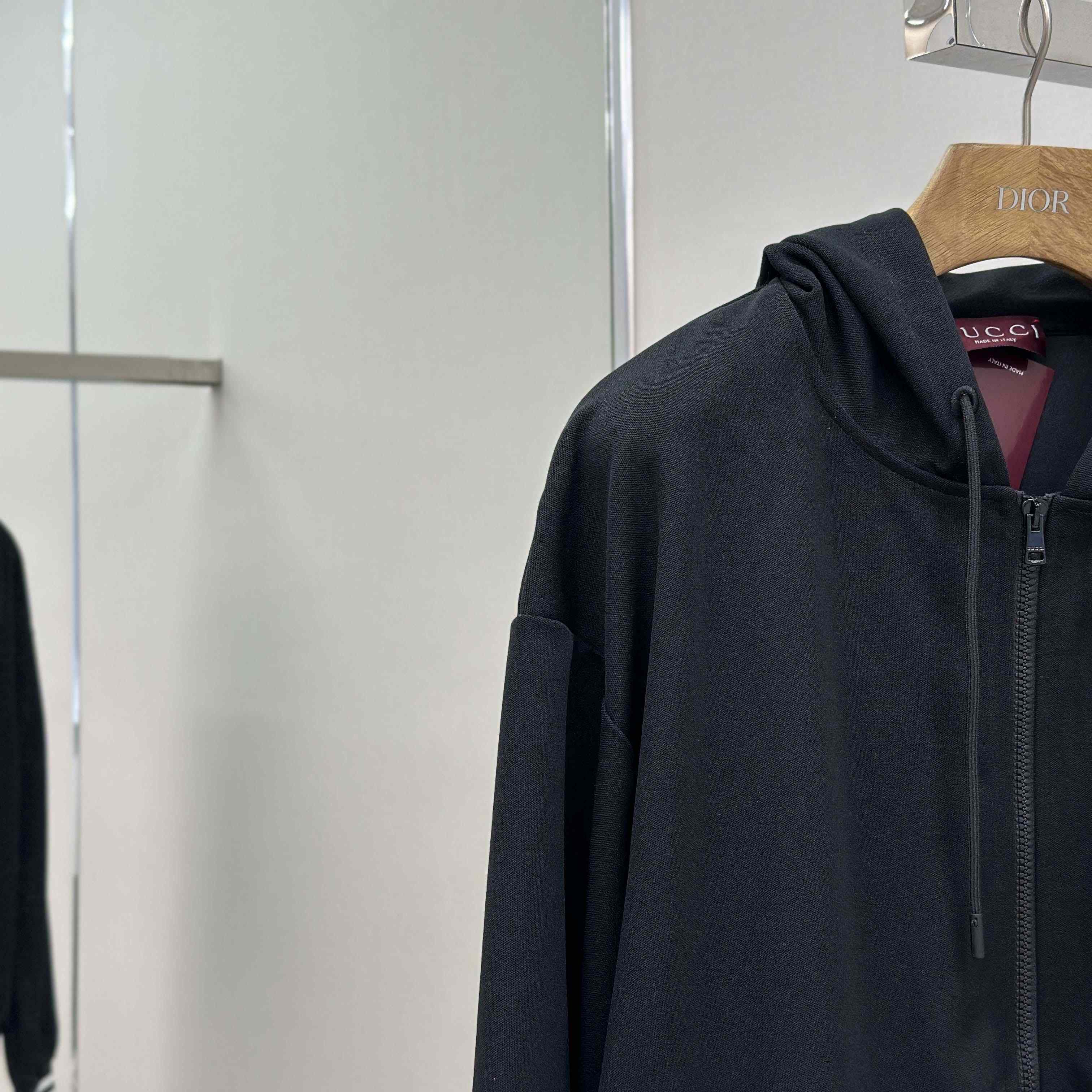 Gucci Technical Jersey Hooded Zip Jacket - FashionPlug